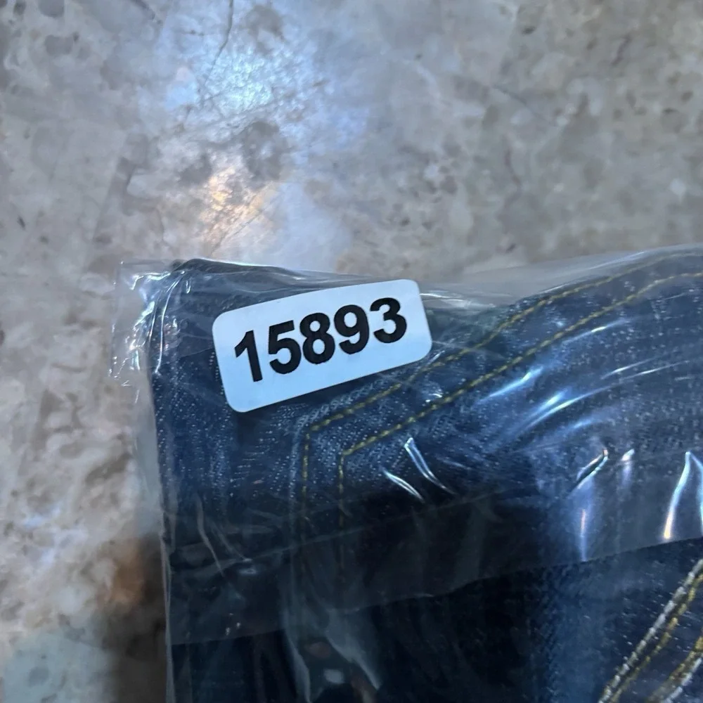 Levi's Jeans Mens 36x34 (fits 38x34) Blue 527 Low Boot Cut Fade Whisker Cowboy